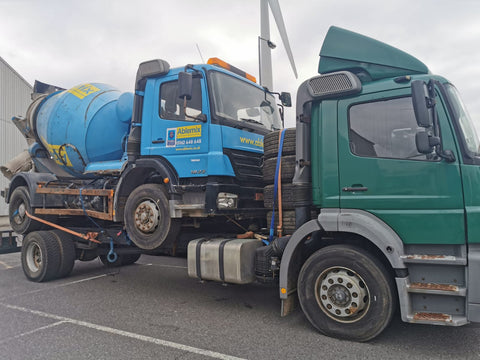 Mercedes-Benz Axor Curtainsider+Cement Mixer sold and shipped in 5 weeks.